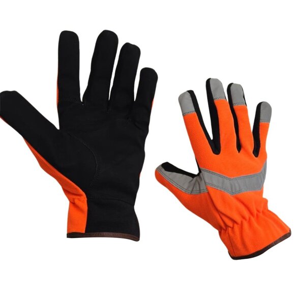 PAKNADA Cotton Reflector Work Gloves 3Pairs Heavy Duty, Durable Comfortable Fit - Picture 2 of 7